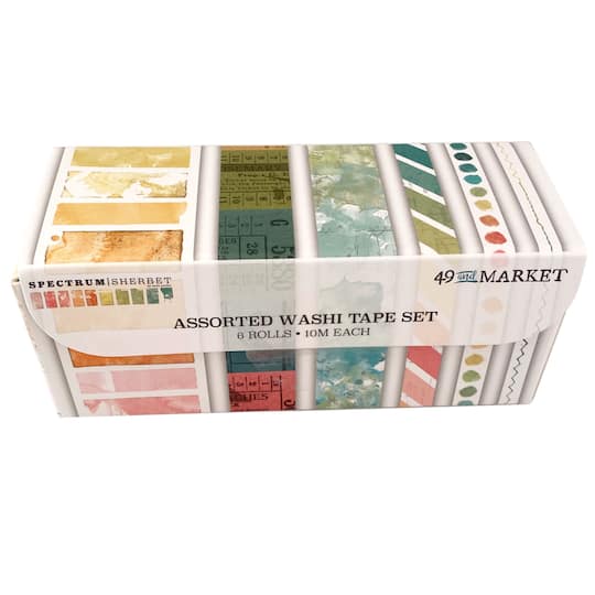49 And Market Spectrum Sherbet Assortment Washi Tape Set, 6ct.